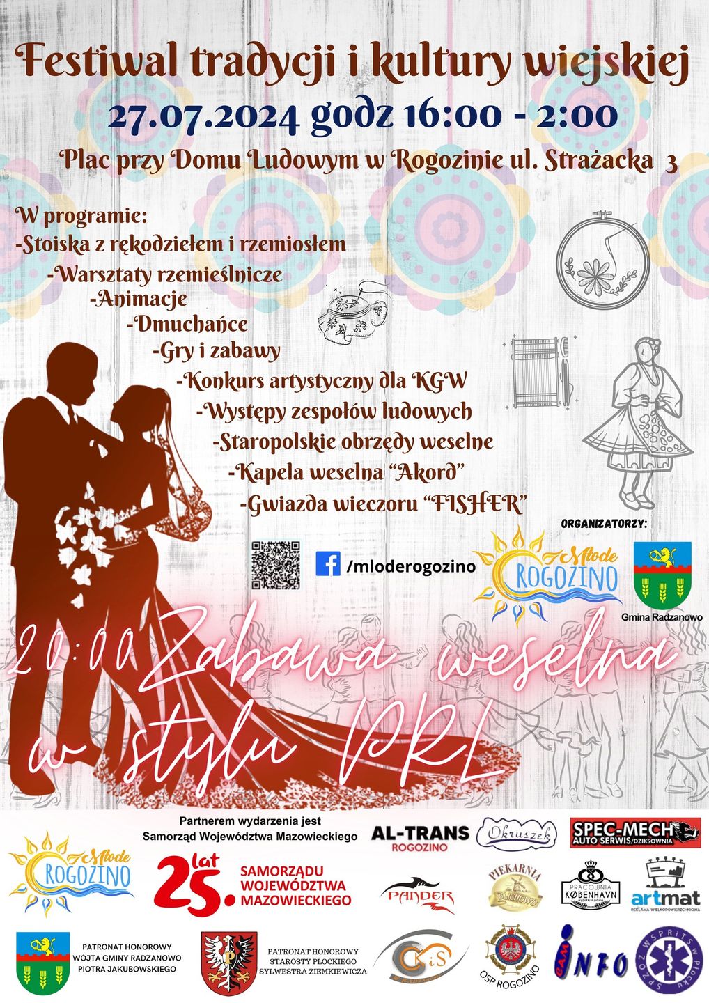 Plakat zabawy weselnej 