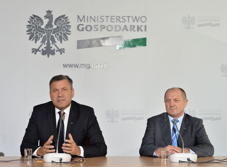 Minister gospodarki Janusz Piechociński i minister rolnictwa Marek Sawick</br>