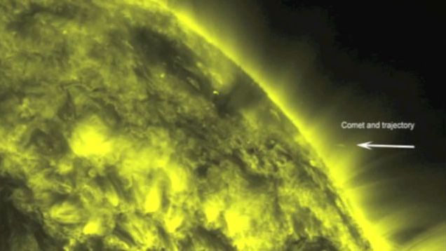 Jak wygląda kometa uderzająca w Słońce? [wideo] 1