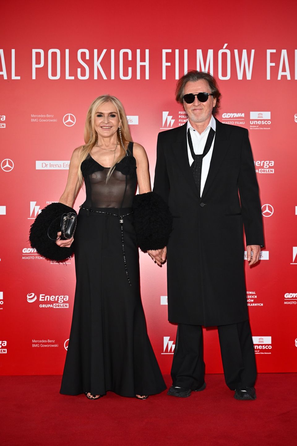 Monika Olejnik z partnerem 