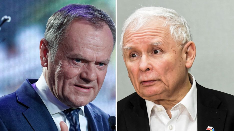 Najnowszy sondaż dla WP. Na zdjęciu Donald Tusk i Jarosław Kaczyński