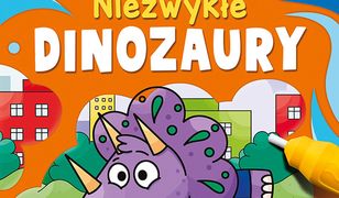 Malowanka z pisakiem wodnym. Niezwykłe dinozaury