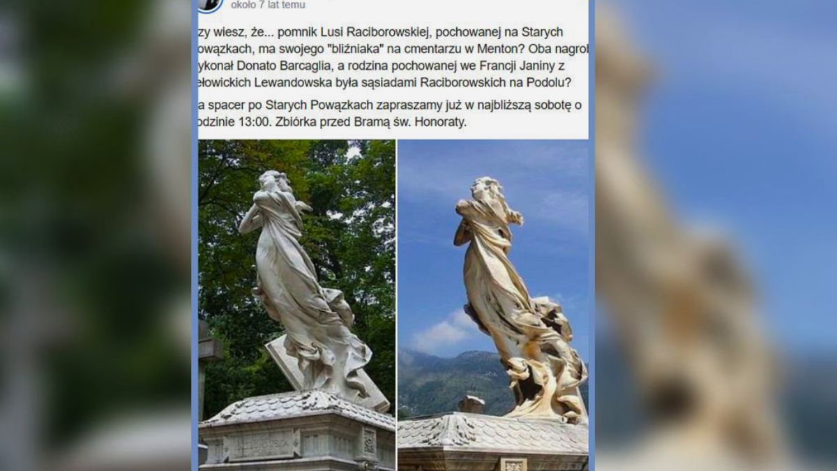 Najpiękniejszy nagrobek zobaczymy na Starych Powązkach w Warszawie