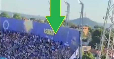 Czy to bezpieczne? Film ze stadionu wygląda groźnie