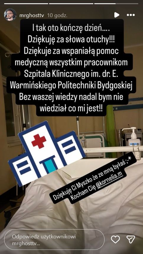 Marek ze "ŚOPW" w szpitalu