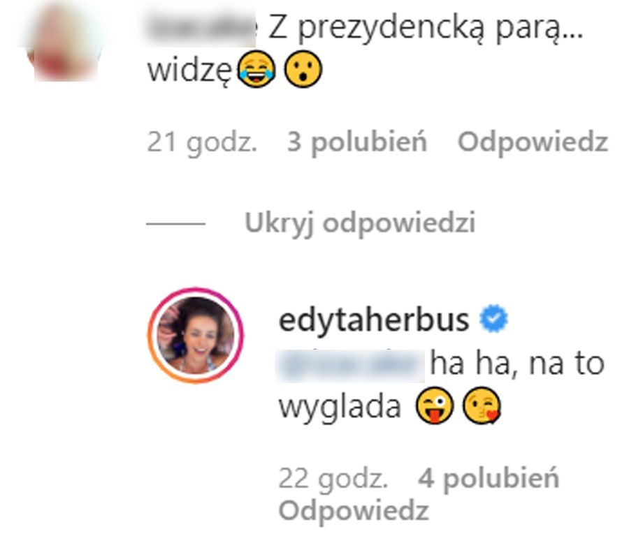 Edyta Herbuś na dożynkach 