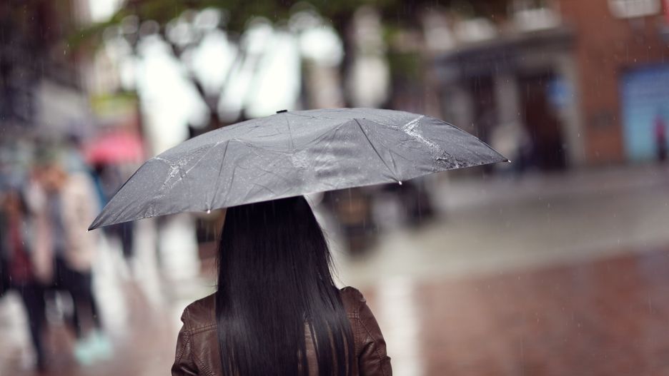 Pogoda deszcz opady jesień ulewa parasol