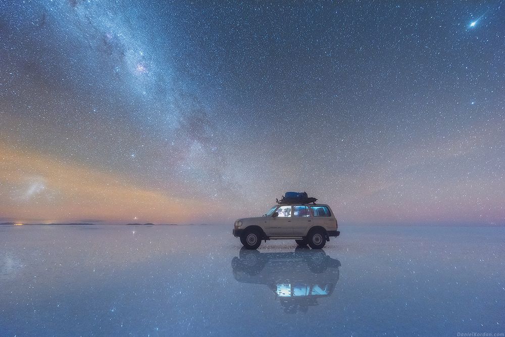 Daniel Kordan i jego bajeczna gwiezdna tęcza, którą sfotografował na odludnych terenach Boliwii 5
