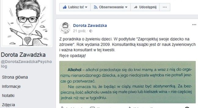 Post Doroty Zawadzkiej wywołał sporą dyskusję