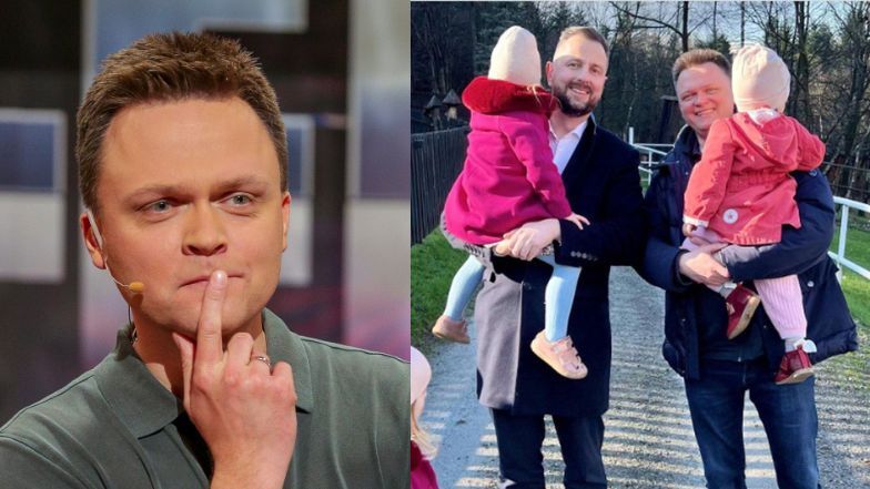 Hołownia i Kosiniak-Kamysz pozują z dziećmi na rękach