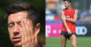 Smutny Lewandowski stroi miny na treningu Bayernu (FOTO)