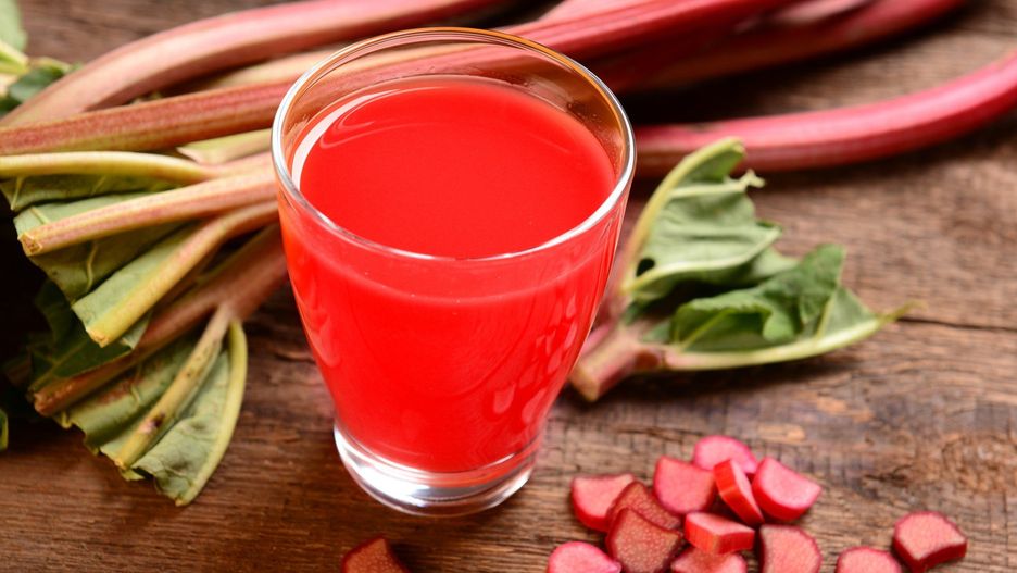 Rhubarb juice