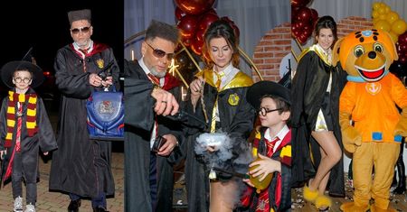 Urodziny Krzysztofa Rutkowskiego Juniora w stylu Harry'ego Pottera: przebrani goście, wielki tort i EFEKTY SPECJALNE (ZDJĘCIA)