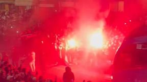 Sceny przed meczem z Realem Madryt. Kibice trzecioligowca zrobili show