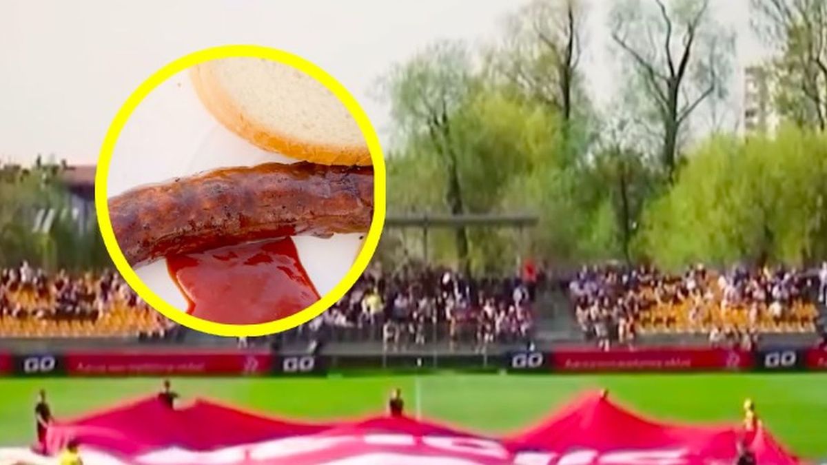Twitter / TVP Sport / Test kiełbasy na stadionie Wieczystej