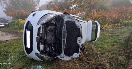 Kolejny wypadek na naszych drogach