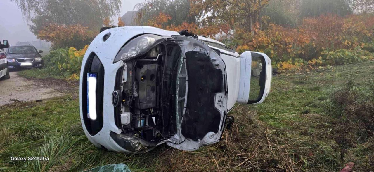 Kolejny wypadek na naszych drogach