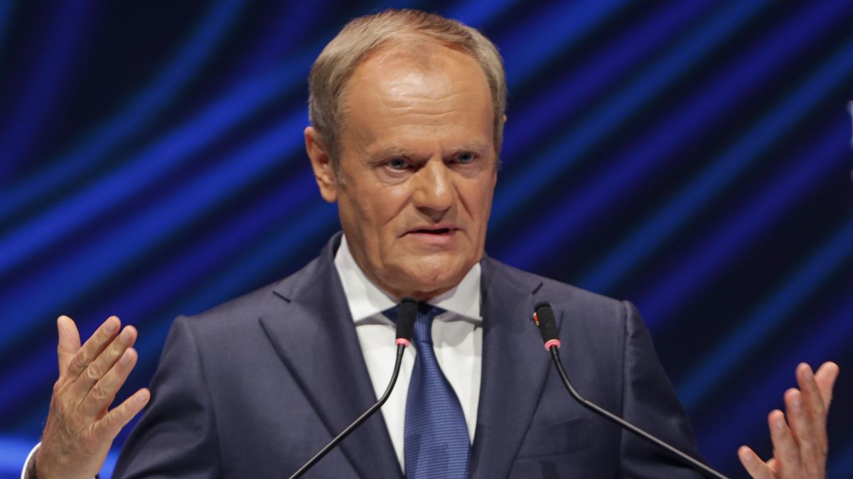 KATOWICE, POLAND - 2024/05/07: Donald Tusk of Poland (Polish Prime Minister) seen during XVI European Economic Congress at the International Congress Center in Katowice (Poland). (Photo by Grzegorz Wajda/SOPA Images/LightRocket via Getty Images)