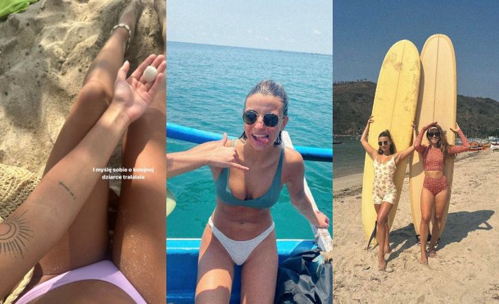 Surferka Julia Wieniawa pozuje w bikini i duma nad kolejnym TATUAŻEM