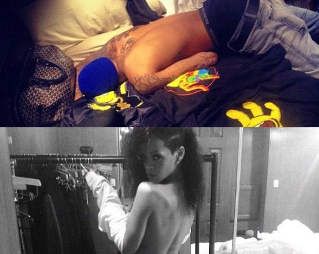 Rihanna w łóżku z... Chrisem! (FOTO)