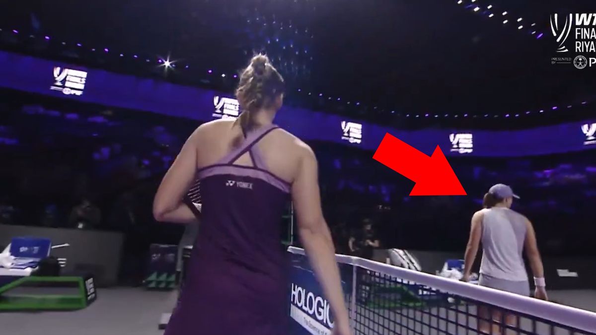 Twitter / WTA / Iga Świątek po meczu z Jeleną Rybakiną w WTA Finals 2025
