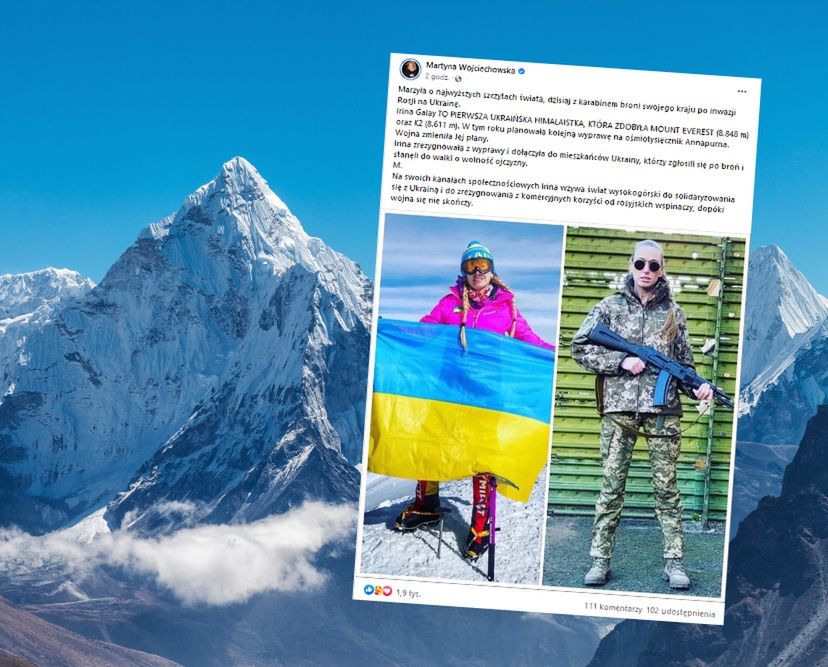 Martyna Wojciechowska o ukraińskiej himalaistce. "Wojna zmieniła jej plany"