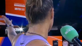 Sceny na korcie. Sabalenka nagle wskazała na Porsche