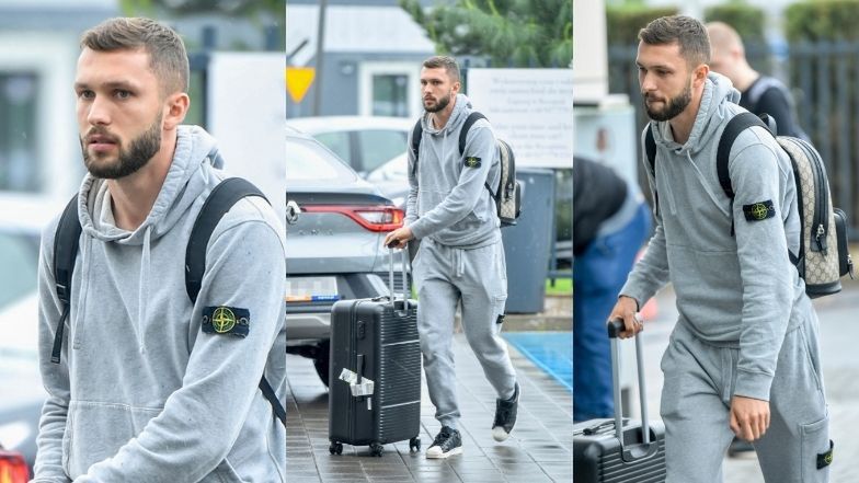 Piłkarze reprezentacji Polski w drodze na zgrupowanie