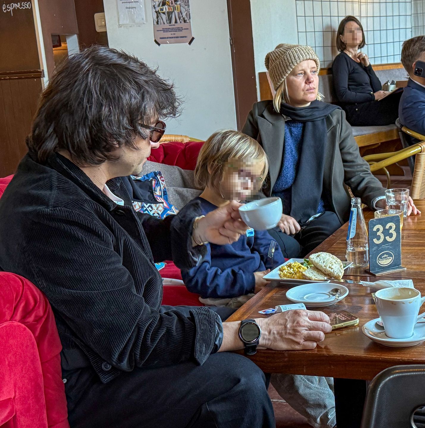 Joanna Kulig z mężem i synem