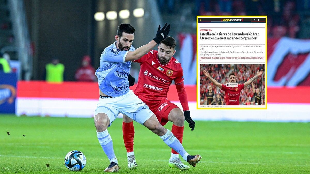 WP SportoweFakty / Paweł Piotrowski / Na zdjęciu od prawej: Fran Alvarez i artykuł na Mundo Deportivo