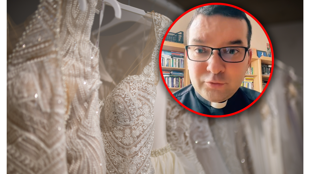 Ks. Piotr Jarosiewicz wyjaśnił, czy suknia ślubna musi być biała