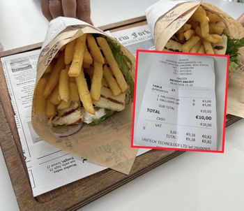 Turystka pokazała paragon za obiad na Cyprze. "Taniej niż w Polsce"