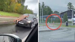 Nagi mężczyzna z maczetą w Bielsku-Białej. Policja użyła tasera