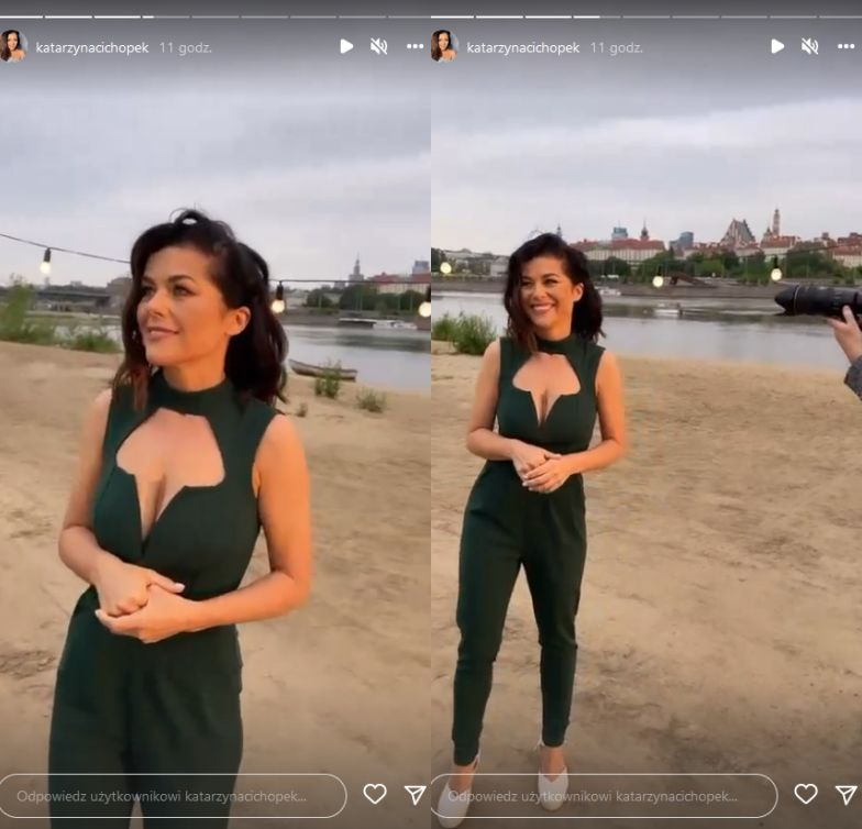 Katarzyna Cichopek chwali się nagraniami na plaży