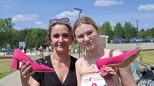 Bieg w szpilkach nad Lubianką w Starachowicach. Super zabawa i wielkie emocje