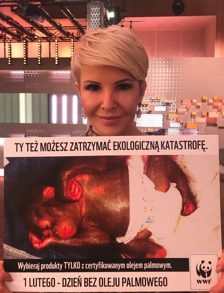 Joanna Racewicz - Dzień bez oleju palmowego, akcja WWF Polska