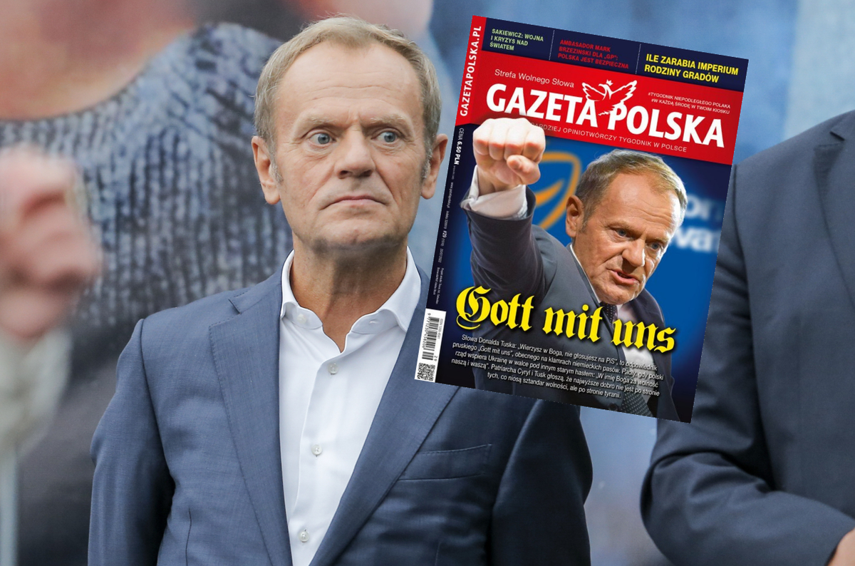 Donald Tusk jest "bohaterem" nowej okładki "Gazety Polskiej"
