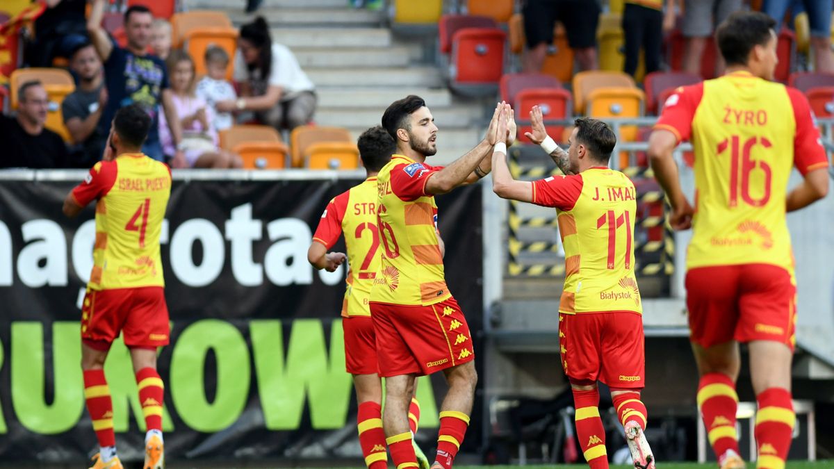 PAP / Michał Zieliński / Na zdjęciu: Piłkarze Jagiellonii Białystok