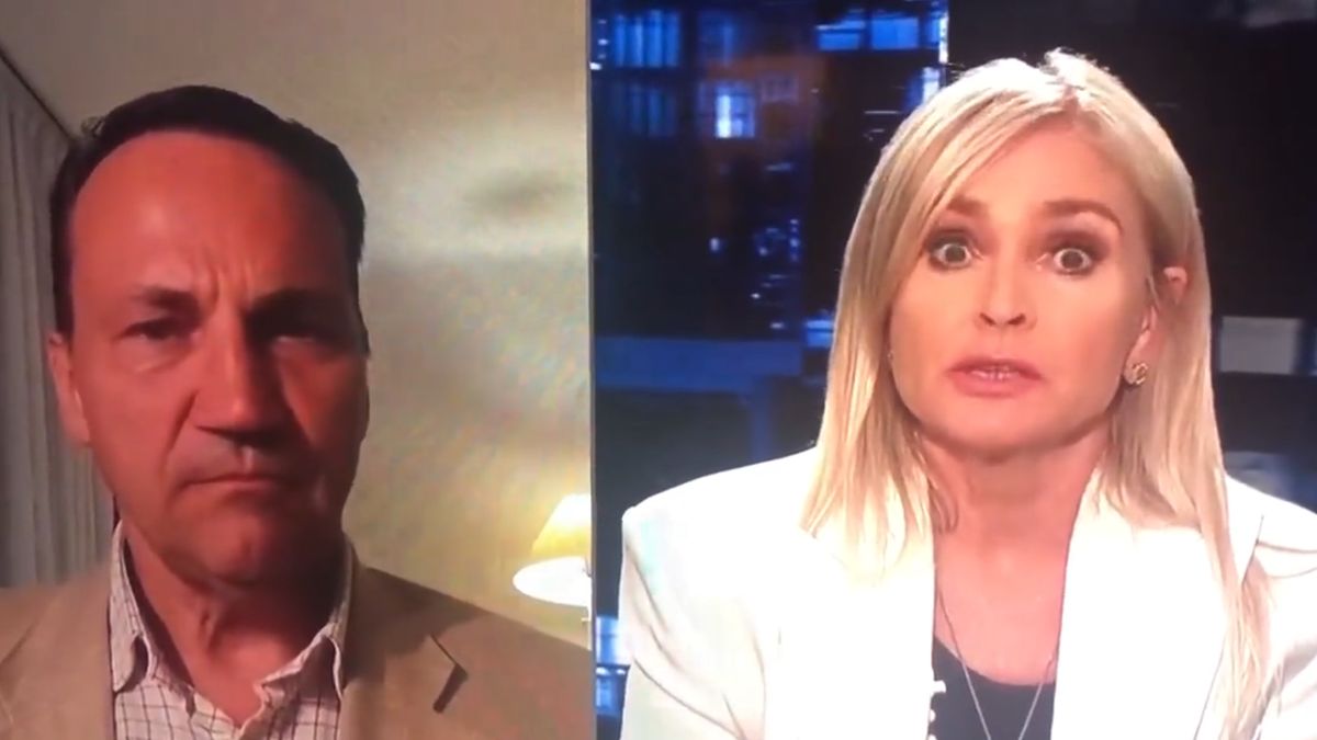 Radosław Sikorski i Monika Olejnik