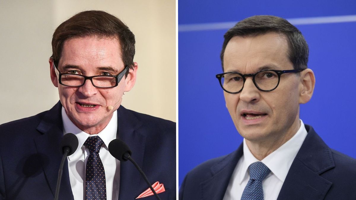 Zdjęcie okładkowe artykułu: Materiały prasowe / Na zdjęciu: Przemysław Babiarz i Mateusz Morawiecki