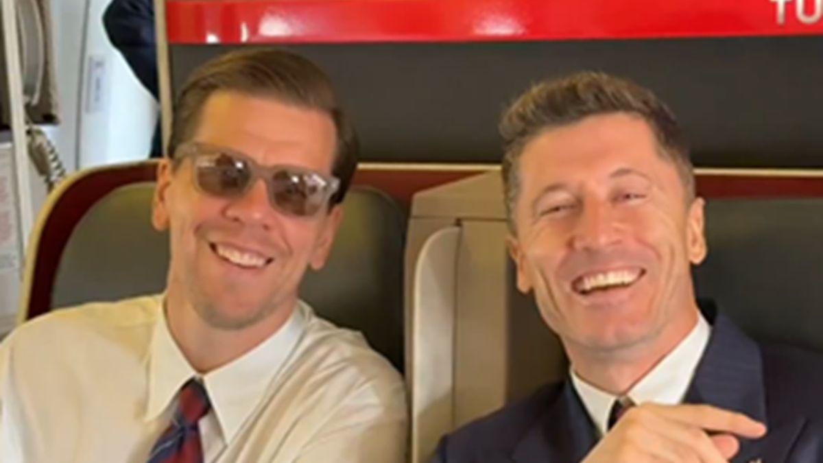 Twitter / FC Barcelona / Na zdjęciu: Wojciech Szczęsny i Robert Lewandowski