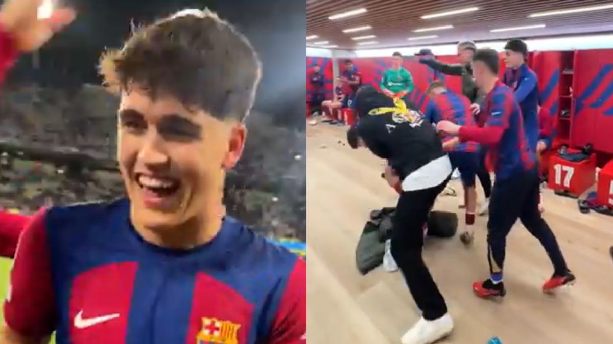 Twitter / FCBarcelona / Na zdjęciu: Pau Cubarsi otrzymał nagrodę dla najlepszego gracza meczu