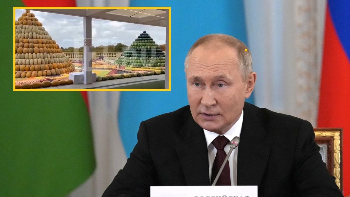 Putin otrzymał piramidy z dyń i arbuzów 