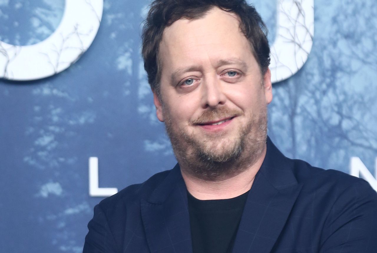 Jan Holoubek na premierze serialu "Rojst. Millenium"