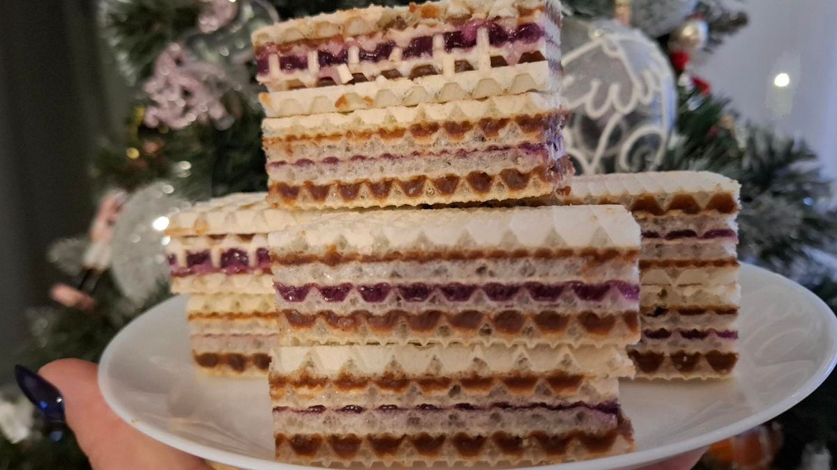 Przekładane wafle jak sprzed lat. Babcia robiła na każde święta