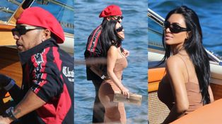 Kim Kardashian i Lewis Hamilton EMANUJĄ MIŁOŚCIĄ nad jeziorem Como. Celebrytka szykuje się już na ślub numer cztery? (ZDJĘCIA)