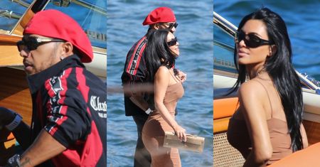 Kim Kardashian i Lewis Hamilton EMANUJĄ MIŁOŚCIĄ nad jeziorem Como. Celebrytka szykuje się już na ślub numer cztery? (ZDJĘCIA)