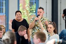 Dorota Wellman na planie programu "Autentyczni"