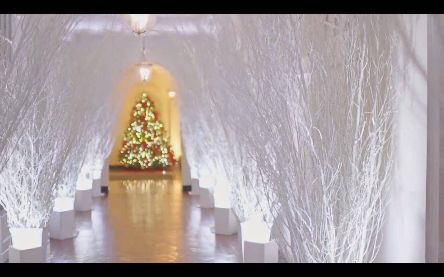 Biały Dom, wystrój na święta Bożego Narodzenia 2017