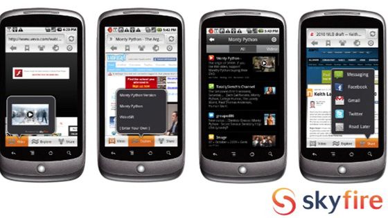 Nowy Skyfire 2.3.1 dla Androida 1